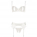 Cottelli Delicate Bra Set White