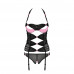 Passion Praline Black And Pink Corset