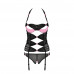 Passion Praline Black And Pink Corset