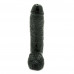 Basix 10 Inch Fat Boy Black Dildo