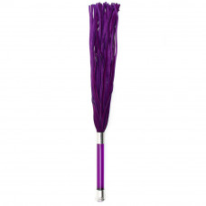 Purple Suede Flogger With Glass Handle And Crystal