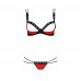 Passion Midori Red And Black Bra Set